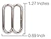 Country Brook Design - Metal Round Wide-Mouth Triglide Slides (1 Inch, 25 Pack)