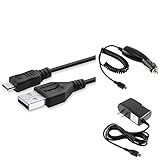 HTC Amaze 4G Combo Rapid Car Charger + Home Wall Charger + USB Data Charge Sync Cable for HTC Amaze 4G