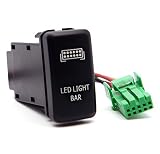 Press Button LED Light Bar Switch (BLUE LED) Fits Toyota