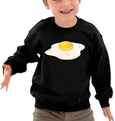 Unisex Kids Egg Baby Winter Cotton Round Neck Pullover Sweater Sweatshirt Hoodie Outwear 4 Toddler Black