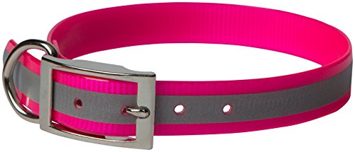 OmniPet Sunglo Reflective Regular Dog Collar, 3/4 x 20, Pink