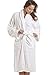Camille Womens White 100% Cotton Towelling Bath Robe L/XL WHITE