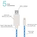 EL-AURORA Lightning to USB Cable, 3ft Visible Flowing LED USB Charger Cable Light Up Charger Sync Data Cord for iPhone X / 8 / 8 Plus / 7 / 7 Plus / 6 / 6 Plus, iPod and iPad (white)