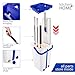 Kitchen Home Mop and Bucket - Self Cleaning Flat Mop with Bucket Wringer and 2 Reusable Microfiber Mop Pads for Wet and Dry Mopping on All Surfaces
