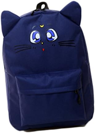 Life Star Cute Sailor Moon Luna Cat Cosplay Bag Backpack School Bag (blue)