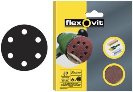 FlexovitHook & Loop Sanding Discs 150 mm Medium 80g (6)
