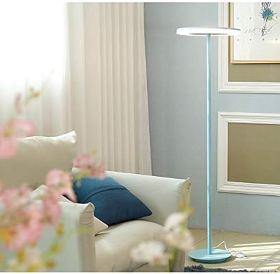 Led Iron Vertical Floor Lamps Nordic Cartoon Blue Green Pink
