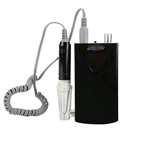 Low Noise Portable Rechargeable Nail Drill Machine Electric Nail (Black)
