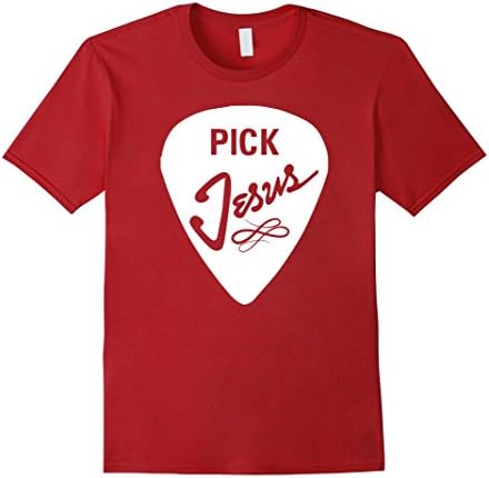 Mens Pick Jesus Christian t-shirt Large Cranberry