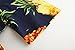 JEETOO Men's Casual Pineapple Short Sleeve Button Down Hawaiian Aloha Shirt(M,Navy)