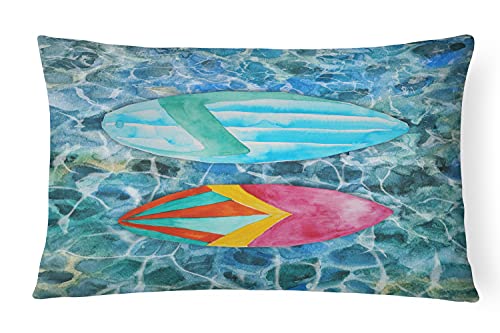 Caroline's Treasures BB5366PW1216 Surf Boards on The Water Canvas Fabric Decora…