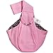 Bro'Bear i'Pet Hands-Free Reversible Small Dog-Cat Sling Carrier Bag Travel Tote Soft Comfortable Puppy/Kitty/Rabbit Double-Sided Pouch Shoulder Carry Tote Handbag, Pink