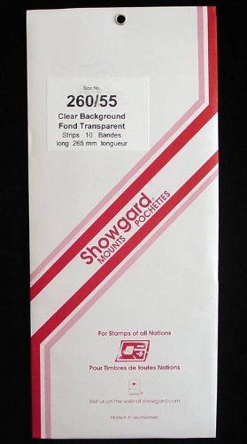 Showgard Pre-Cut Clear Stamp Mounts Size 260/55