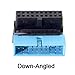 JSER USB 3.0 20pin Male to Female Extension Adapter Down Angled 90 Degree Compatible for Motherboard Mainboard