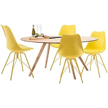 Amazon.com - Weinerbee Upholstered Dining Chairs Set of 4 ...