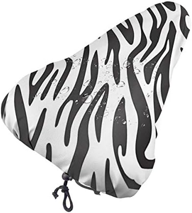 自転車サドルカバー 自転車サドル防水カバー 防塵カバー 防水カバー 自転車シートカバー クッションカバー Uvカット ゼブラ柄 ストライプ 柔らかい 変色防止 狭いシートと広いシート対応でき Teamdriven Us