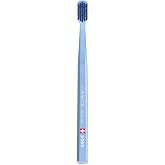 Curaprox CS 5460 Ultra-Soft Toothbrush, Random Color, Single Pack | Dentist Recommended, Sensitive for Teeth and Gums, Gentle Plaque Removal, Angled Brush Head, Swiss Oral Care
