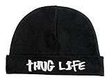 Lil Shirts Unisex Baby Thug Life Beanie Baby Bodysuit