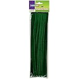Creativity Street Chenille Stems/Pipe Cleaners 12 Inch x 4mm 100-Piece, Green