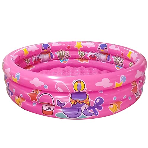 Big Summer Rings Kiddie Pool, 48”X12”, Kids Swimming Pool