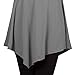 [DRSKIN] WS08 Women Handkerchief Hem Tank Tunic Top (XL, Gray)
