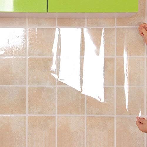 Cuttlefish Mopslik Waterproof and Oil-Proof Temperature Resistant Self Adhesive Wall Sticker (Transparent)