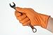 EPPCO TigerGrip 8-Mil Nitrile Glove Disposable Powder, Latex Free Textured Superior Grip Orange Gloves, Large, Box of 100