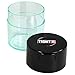 TIGHTVAC - Premium Airtight Herb Storage Container - Holds ½ oz to 3 ounces - Keep Your Herbs and Dry Goods Fresh and Flavorful. Clear Black