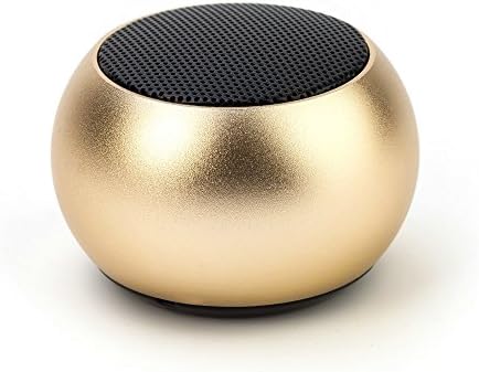 Mini Wireless Portable Bluetooth Music Speaker Built-in HD Mic For Party Home Outdoor Bedroom Driving 3D Stereo Gold Valentines Day Gifts for Her