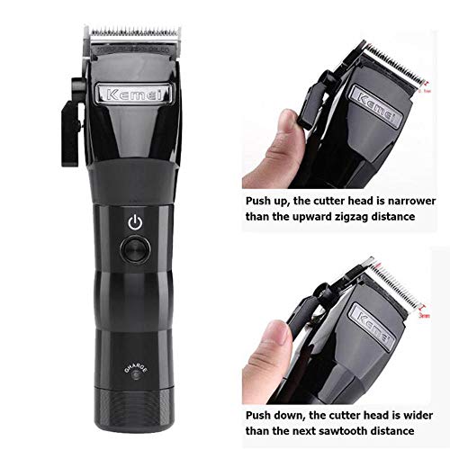 KEMEI Men's Electric Powerful Cordless Styling Tools Hair Clipper Trimmer Cutting Machine Haircut Trimming Powerful Rechargeable Professional Grooming Clippers