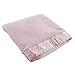 berry bebe Large Baby Blanket, Pink, Soft Plush Mink with Satin Trim Perfect Baby Gift for Baby Girl