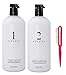 Jon Renau Human Hair Care (Argan Smooth Shampoo and Conditioner, 1 L Bottles)