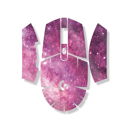 Glossy Glitter Mouse Skin Compatible with Logitech G305 Lightspeed - Pink Stars…