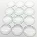 IGOGO Clear Glass Dome Tile Cabochon Clear 1 Inch Round 100PCS 25mm