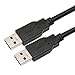 SNANSHI USB Male to Male A to A Cord - USB3.0 up to 10 FT for Hard Drives, Hubs, DVD Players & More