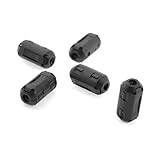 uxcell 5 Pcs Black Noise Suppressor Ferrite Core Filter for 5mm Dia Cable