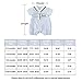 pureborn Baby Boys Marine Sailor Short Sleeve Collar Romper Summer Costumes Breathable Cotton Blue 0-3 Months