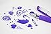 Sargent Art Purple 25 Glitter Gel Pens, 25 Pack
