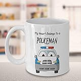 Gift for Policeman39s Partner quotMy Heart Belongs