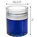 1.7 oz / 50 ml Acrylic Plastic Airless Blue Jar (2 pack)