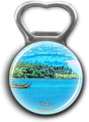 Rawai Beach Phuket Thailand Opener Metal Fridge Magnet Crystal Glass Round Beer Bottle Opener City Souvenir Home Kitchen Decoration Gifts