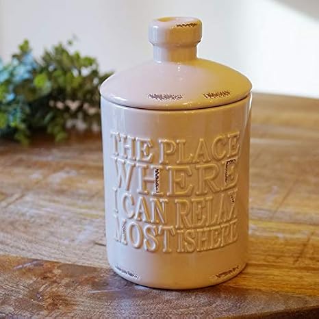 Amazon トイレポット おしゃれ 陶器 クラシックボトルシリーズ