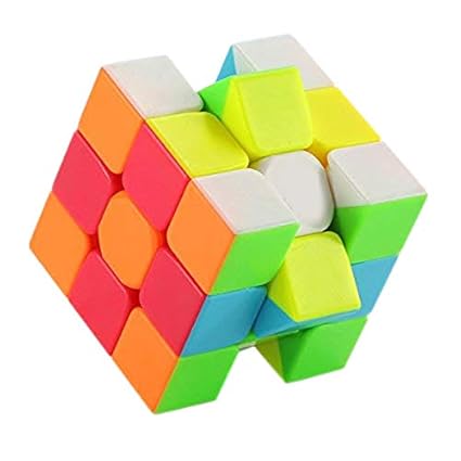 HALO NATION Premium Quality Rubik Cube 3x3x3 High Speed Cube - Sticker-Less Problem Solving Rubix Cubes (5.5 cm)