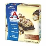 Atkins Advantage Snack Bars, 5 pk, Dark Chocolate Almond Coconut Crunch 1.4 oz pack of 3