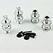 Xmax Racing Clipless Silver Wheel Axle Hub Extender for HPI Rovan KingMotor Baja 5B 5T 5SC Truck