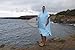 COR Surf Poncho Changing Towel Robe with Hood and Front Pocket | Thick Quick Dry Microfiber Wetsuit Poncho Towel for Surfing Beach Pool Swim (Large, Light Blue)