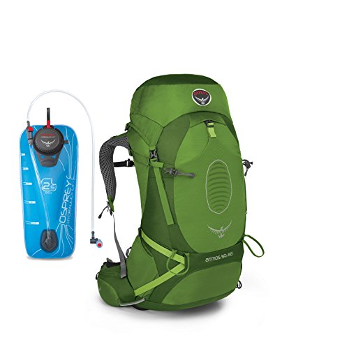 Osprey Men's Atmos 50 AG Backpack Absinthe Green w/ 2.5L Hydration Bladder - Small