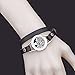 BESTTERN Never Fade Stainless Steel Genuine Leather Essential Oil Diffuser Bracelet Family Tree Locket Bracelet Free 8-Color Pads