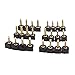 STARVAST High Heel Tips Caps High Heel Shoe Replacement Tips Dowel Lifts Stiletto Repair Heel Caps Kit Pin Taps with Storage Box (Black, 8, 9, 10 mm, 6 Sizes - 12 Pairs)