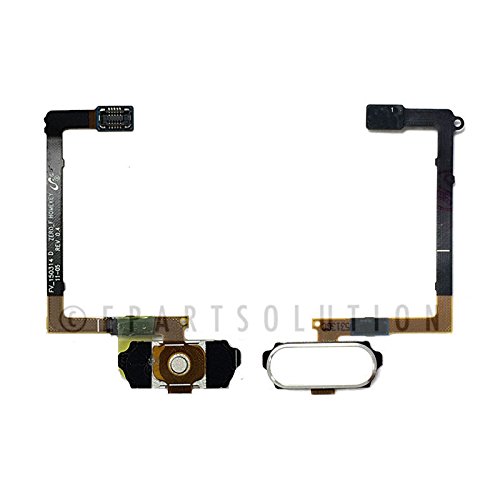 ePartSolution_Home Button Module Flex Cable Menu Key White for Samsung Galaxy S6 G920P G920F G920A G920V Replacement Part USA Seller